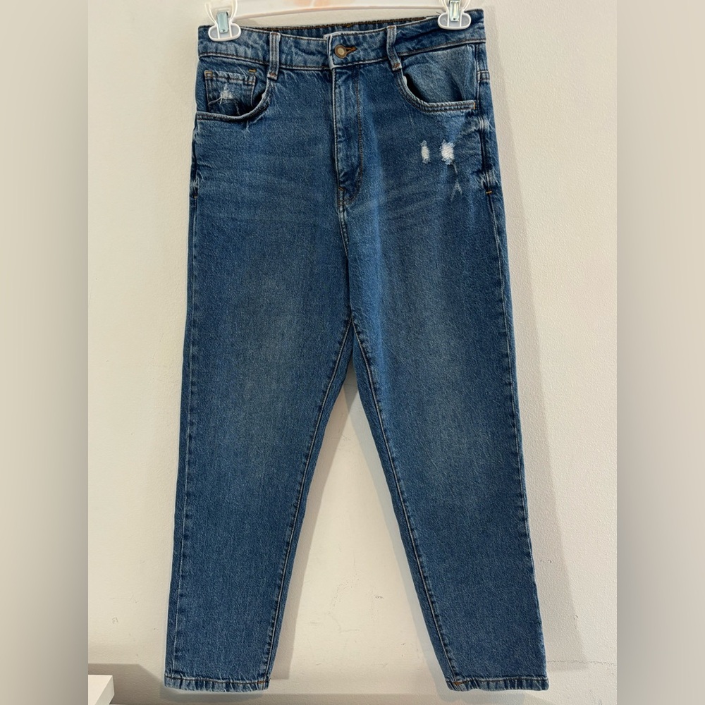 Zara Mom Slim Fit Size 8 Style 7223/021/427 Denim Jeans Blue Casual